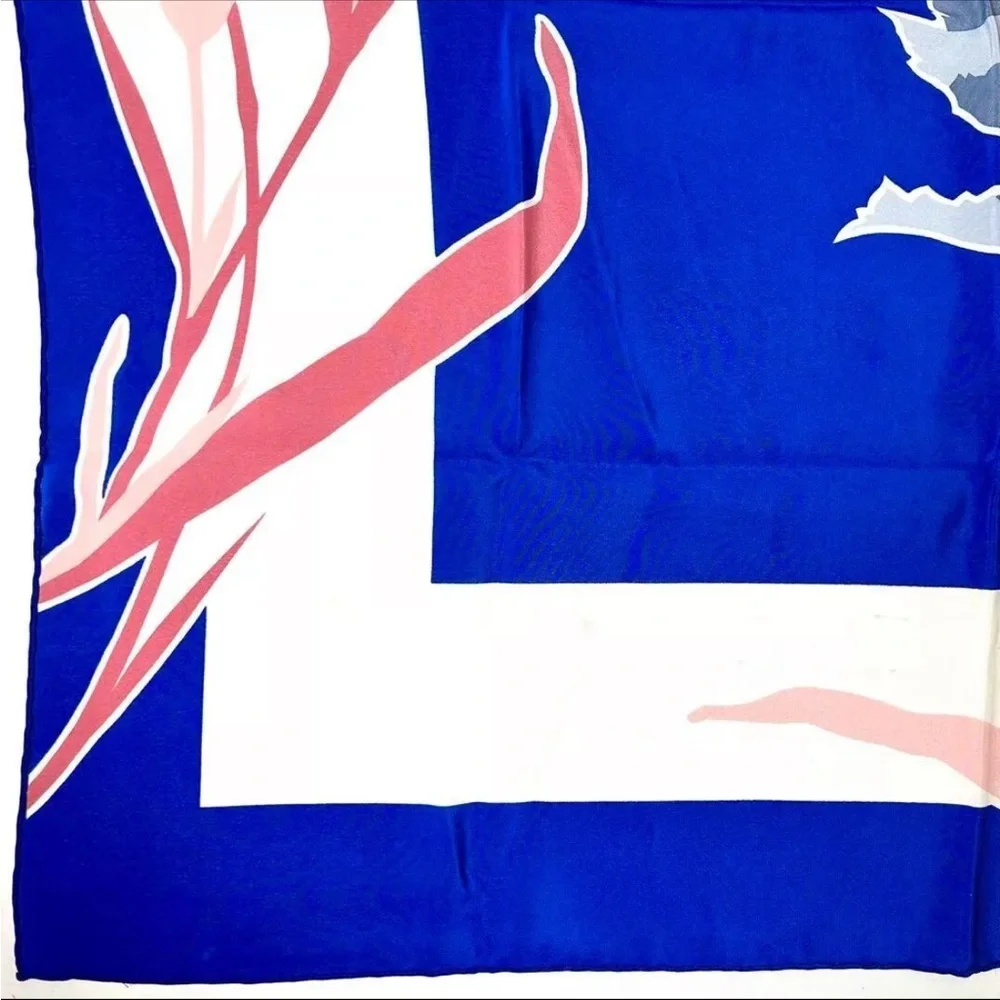 Dior Blue Floral Scarf